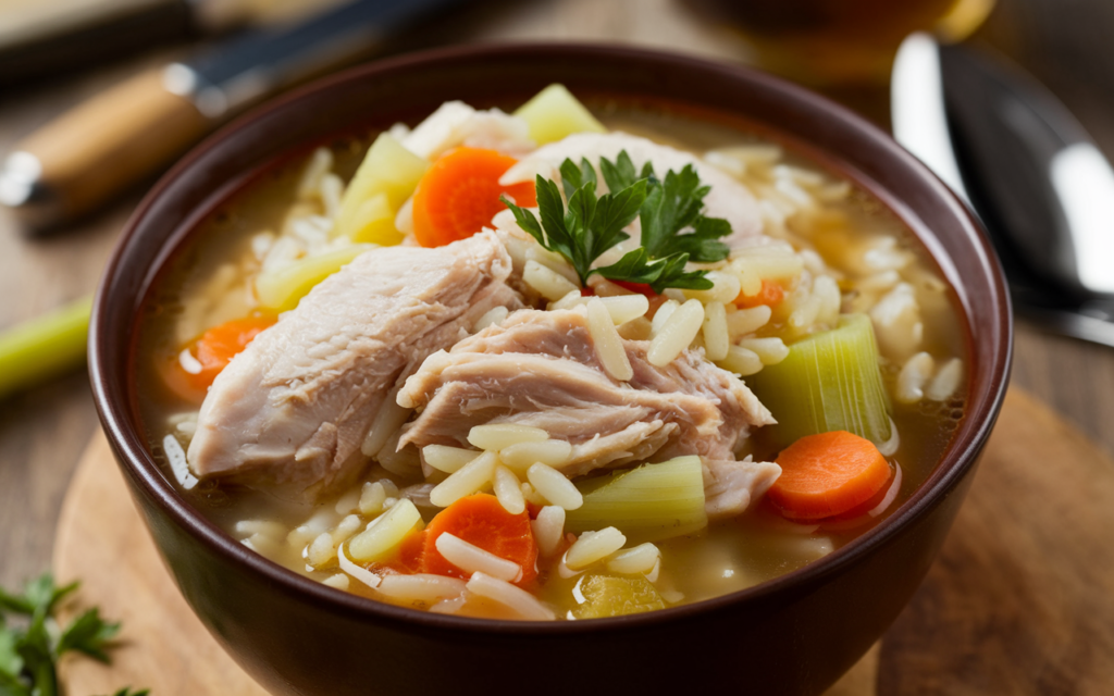 Comforting Chicken and Rice Soup Recipe - Easy and Delicious!