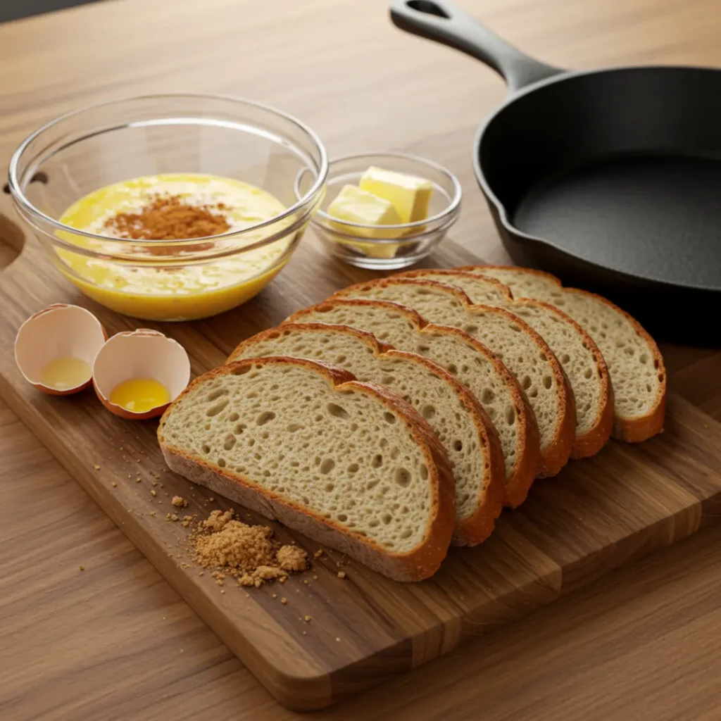family breakfast with sourdough French toast