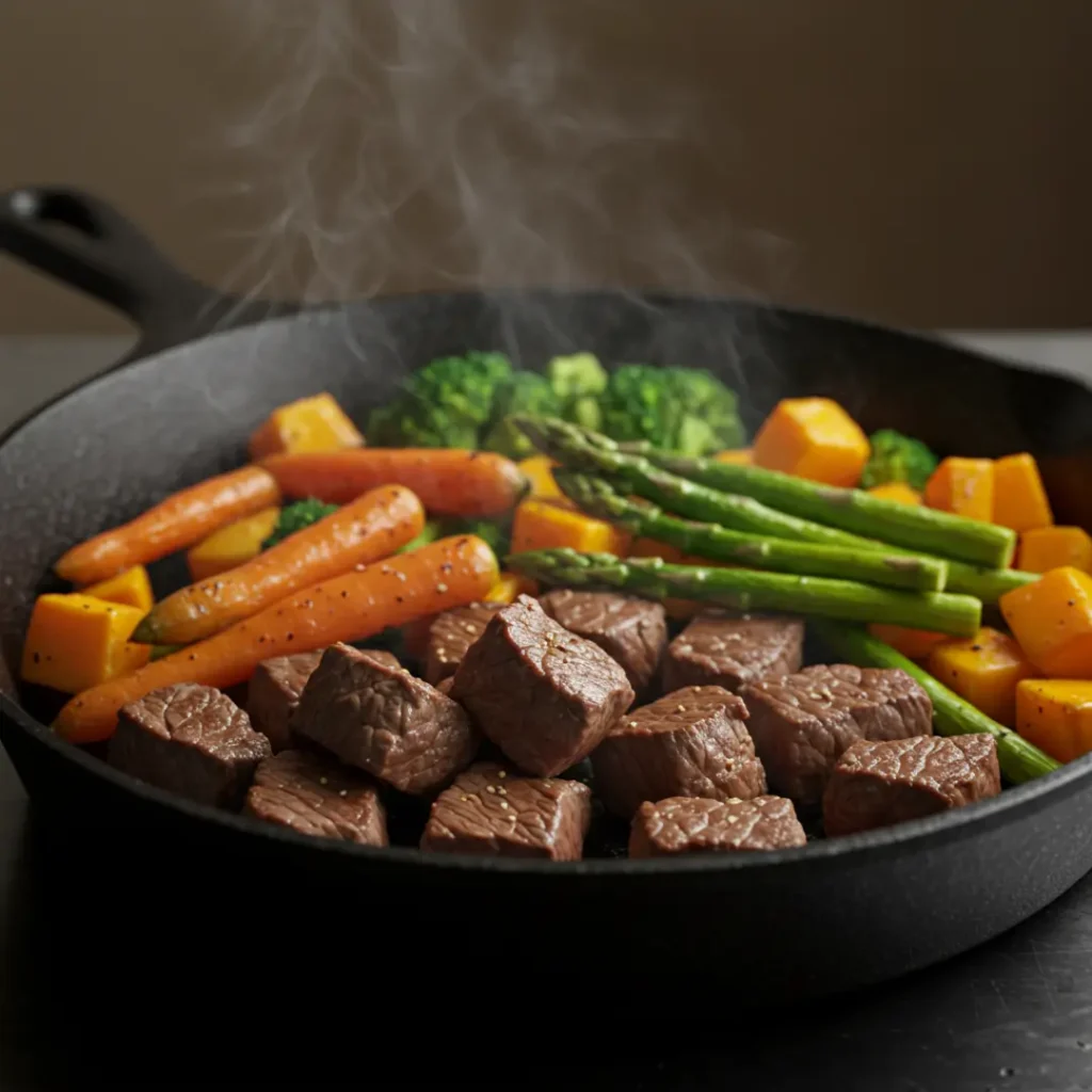 hibachi steak recipe plated dinner